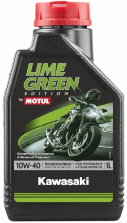 MOTUL Olie Lime Green Kawasaki 4T 10W40 1L -Motoronderdelen Winkel 10w40 kawasaki motul c2ff