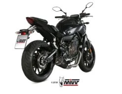 MIVV Delta Race Black RVS Yamaha MT-07 (14-) Compleet Uitlaatsysteem -Motoronderdelen Winkel 1 y044ldrb 6a2c