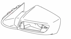 Suzuki Spiegel Links 56600-10G00-YV4