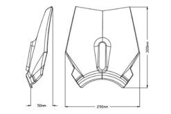 Puig Windscherm 'Naked' Husqvarna Vitpilen 701 -Motoronderdelen Winkel 5 9750W 6 3e19