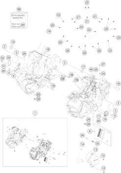 KTM PAKKINGSET Motor Compleet 61230099100