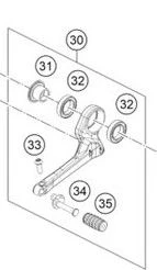 KTM Schakelpedaal 61734031033C1