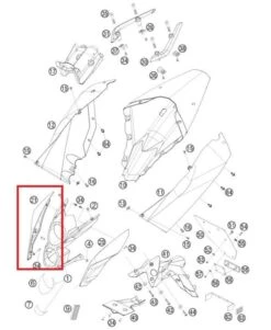 KTM Maskerspoiler Rechts Oranje 08