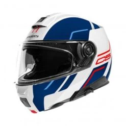 Schuberth C5 Master Motorhelm -Motoronderdelen Winkel C5 master wit blauw voorzijde a9da