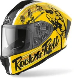 Airoh Spark Rock N Roll Motorhelm -Motoronderdelen Winkel airoh spark rock n roll geel d8dc