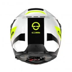 Schuberth C5 Eclipse Motorhelm -Motoronderdelen Winkel c5 eclipse wit geel achterzijde b845