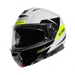 Schuberth C5 Eclipse Motorhelm -Motoronderdelen Winkel c5 eclipse wit geel voorzijde ce24