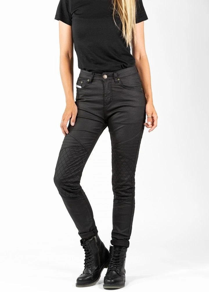 John Doe Betty Biker Jeggings Zwart Motorbroek 7 John Doe Betty Biker Jeggings Zwart Motorbroek - Afbeelding 7