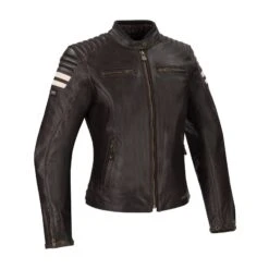 Segura Lady Stripe Perfo Motorjas 5 Segura Lady Stripe Perfo Motorjas -Motoronderdelen Winkel segura lady stripe perfo bruin beige 1 0ded